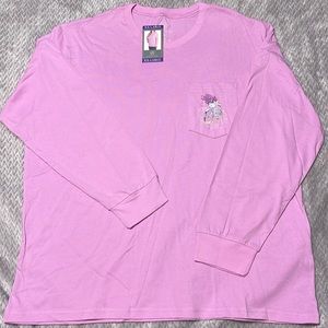 Lauren James long sleeve light purple tee shirt.